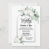 Rezeption für grüne Botanische Arche Einladung (Vorderseite)