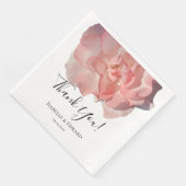 Rezeption für Hochzeiten in Rosa Rose Serviette (Ecke)