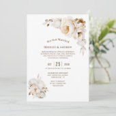 Rezeption für rustikale Hochzeitsfeiern Einladung (Stehend Vorderseite)