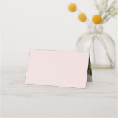 REZEPTION WEDD Vintage Rosa Blütenpfirsiche Blume Platzkarte (Rückseite)