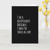 Rezeptionist Karte (Gelbe Blume)