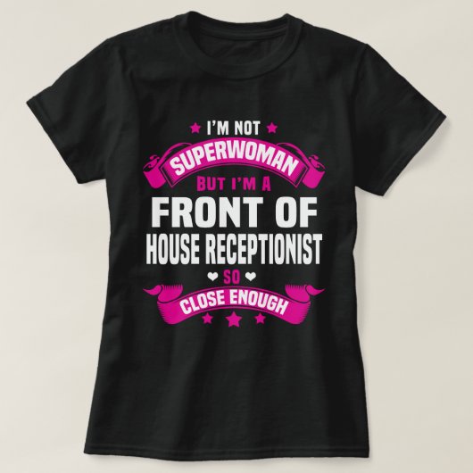 Rezeptionist vor dem Haus T-Shirt (Design vorne)
