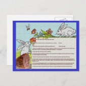 Rezeptionskarte "Baked Ham Oaster" Postkarte (Vorne/Hinten)