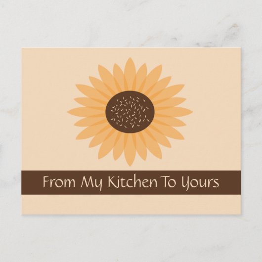 Rezeptionskarte für Sonnenblumen Postkarte (Vorderseite)