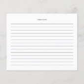 Rezeptionskarte für Zitronen und Orangen (Rückseite)