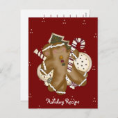 Rezeptionskarten für den Urlaub Feiertagspostkarte (Vorne/Hinten)