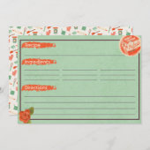 Rezeptionskarten für schwere Creme (Vorne/Hinten)