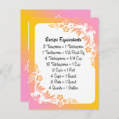 Rezeptionskarten mit Entsprechungen auf Blumenpast Postkarte (Vorne/Hinten)