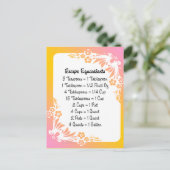 Rezeptionskarten mit Entsprechungen auf Blumenpast Postkarte (Stehend Vorderseite)