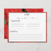 Rezeptionskarten mit Hot Chilis (Vorne/Hinten)