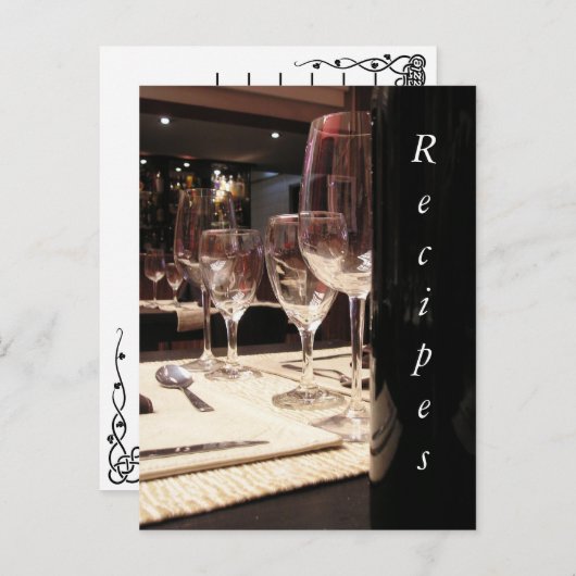 Rezeptionskarten Postkarte (Vorne/Hinten)