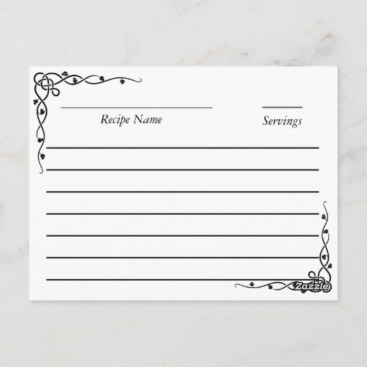 Rezeptionskarten Postkarte (Rückseite)