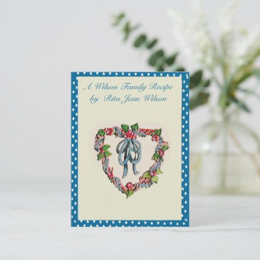 Rezeptionskarten Postkarte (Stehend Vorderseite)