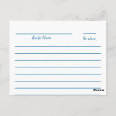 Rezeptionskarten Postkarte (Rückseite)