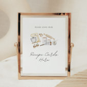 Rezeptionskarten Signieren Stock das Brautparty Kü Poster