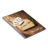 Rezeptjournal für neue Traditionen | Holz-Rezept Notizblock (Rechte Seite)