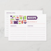 Rezeptkarte (Vorne/Hinten)