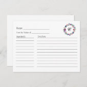 Rezeptkarte für Blumenkranke Postkarte (Vorne/Hinten)