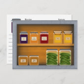 Rezeptkarte für den Landesdurchschnitt Postkarte (Vorne/Hinten)