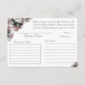 Rezeptkarte für katholisches Brautparty Begleitkarte (Vorderseite)