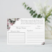 Rezeptkarte für katholisches Brautparty Begleitkarte (Stehend Vorderseite)