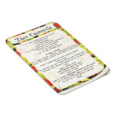 Rezeptkarte für Taco casserole Magnet (Rechte Seite)
