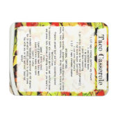 Rezeptkarte für Taco casserole Magnet (Horizontal)