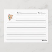 Rezeptkarte für Wasserfarben Postkarte (Rückseite)