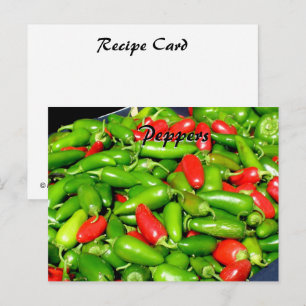 Rezeptkarte - Paprika Postkarte