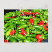 Rezeptkarte - Paprika Postkarte (Vorderseite)