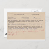 Rezeptkarte Postkarte (Vorne/Hinten)