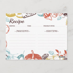 Rezeptkarte Postkarte