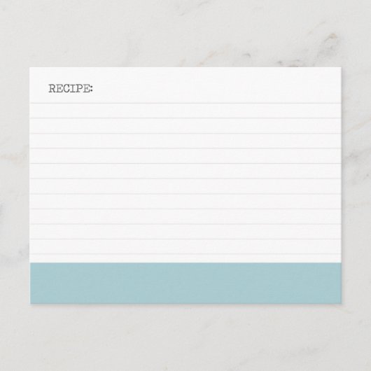 Rezeptkarte Postkarte (Vorderseite)