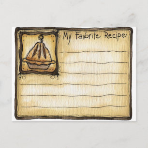 Rezeptkarte Postkarte
