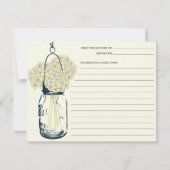 Rezeptkarte von Mason Jar & Hydrangeas (Vorderseite)