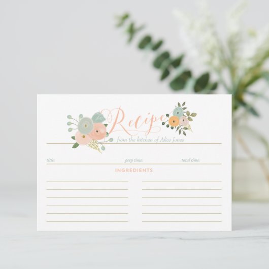 Rezeptkarten (Stehend Vorderseite)