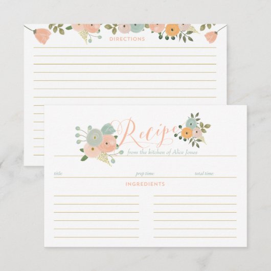 Rezeptkarten (Vorne/Hinten)