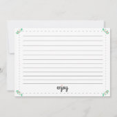 Rezeptkarten (Rückseite)