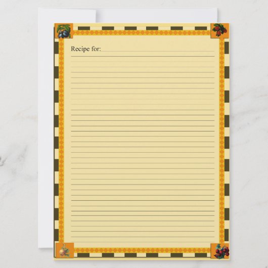 Rezeptkarten (Rückseite)