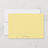 Rezeptkarten Blau und Gelb Lemon Einladung (Rückseite)