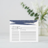 Rezeptkarten für Wasserfarben und Brautparty Postkarte (Stehend Vorderseite)