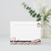 Rezeptkarten. Kuss der Koch Postkarte (Stehend Vorderseite)