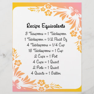 Rezeptoräquivalent Pastel Floral Flyer