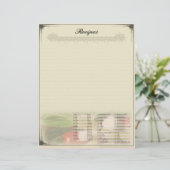 Rezeptorbriefe mit Umrechnungen für Messungen (Stehend Vorderseite)