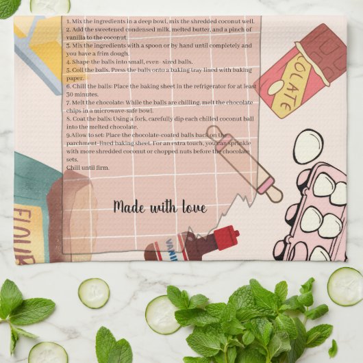 Rezeptorinfötchen Geschirrtuch (Gefaltet)