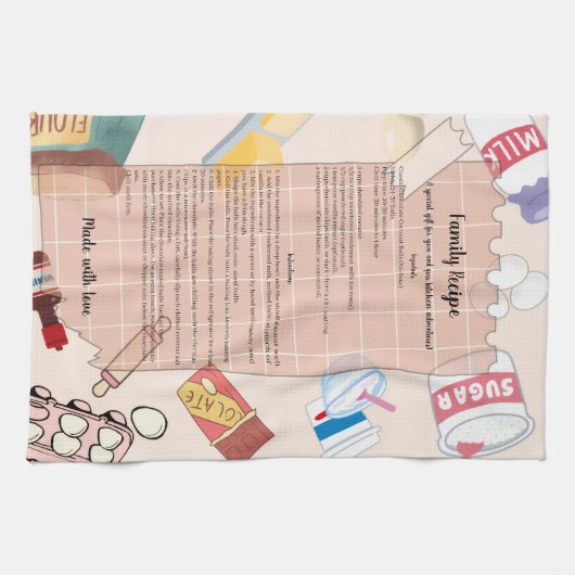 Rezeptorinfötchen Geschirrtuch (Horizontal)