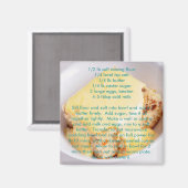 Rezeptormagnete - Mikrowellenschwammpudding Magnet (Vorderseite/Rückseite)