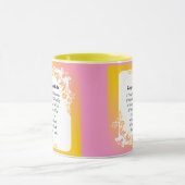 Rezeptormessungen Äquivalente Pastelflorale Tasse (Zentrum)