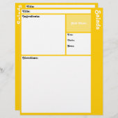 Rezeptorseiten (gelb) (Vorne/Hinten)