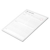 Rezeptseite mit Sternbewertung Notizblock (angewinkelt)